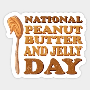 National Peanut Butter and Jelly Day Sticker